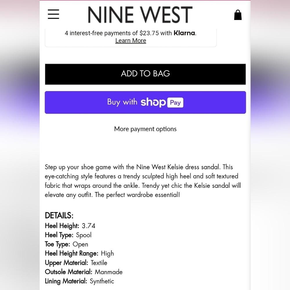 Brand New Nine West Sandals - Picture 6 of 8